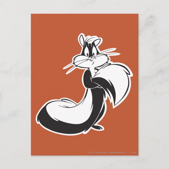 Penelope Grabbing Schwanz Postkarte (Vorderseite)