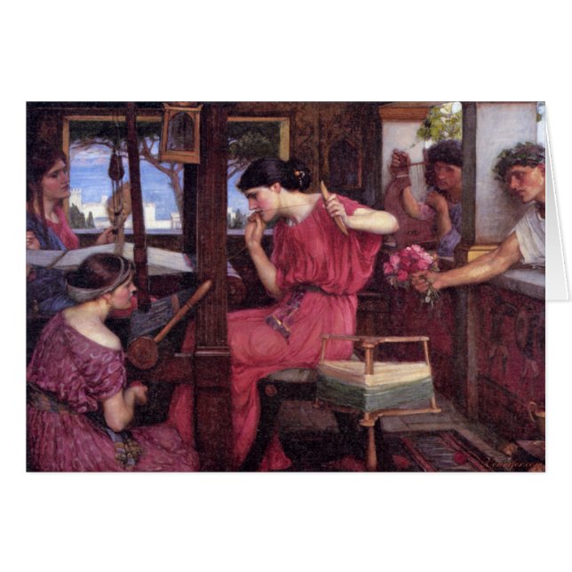 Penelope und die Bewerber-Karten (Vorderseite (Horizontal))