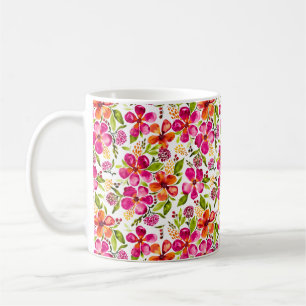 Penelope Watercolor Floral Artistic Kaffeetasse