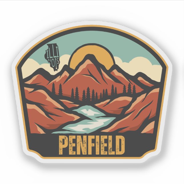 Penfield, Illinois Aufkleber (Vorderseite)