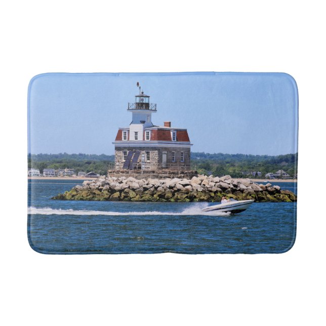 Penfield Reef Leuchtturm, Connecticut Badematte (Vorderseite)