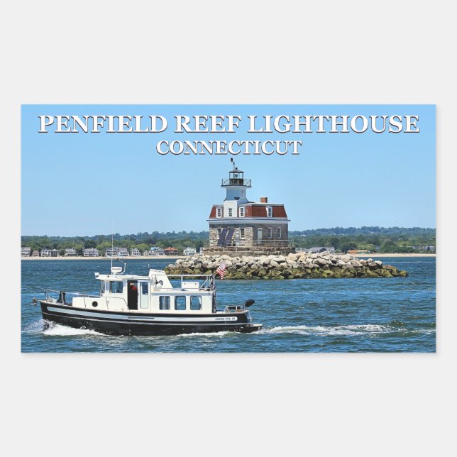 Penfield Reef Leuchtturm, Connecticut Stickers (Vorderseite)