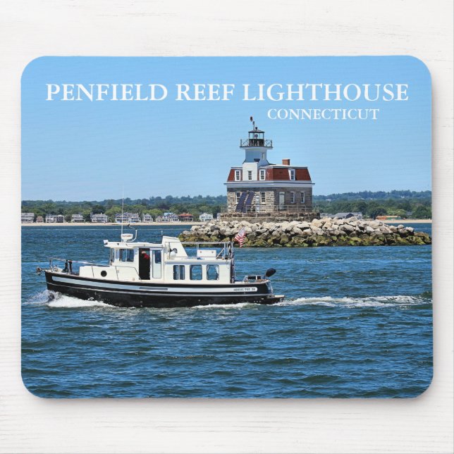 Penfield Reef Lighthouse, Connecticut Mousepad (Vorne)