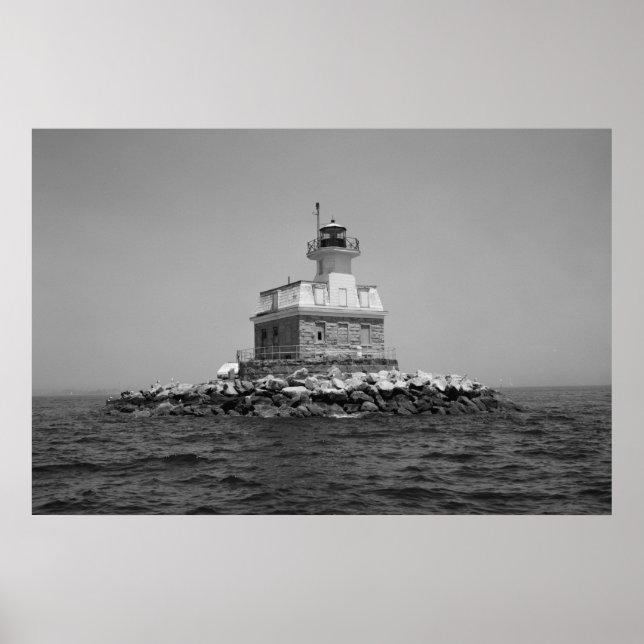 Penfield Reef Lighthouse Poster (Vorne)