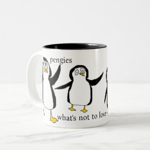 Pengies, Was ist nicht für Liebe? Zweifarbige Tasse