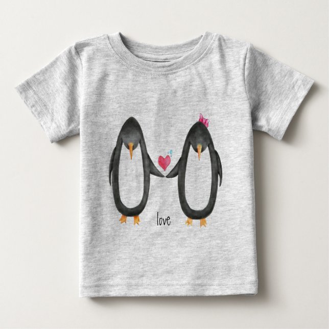 Pengin Luv Baby T-shirt (Vorderseite)