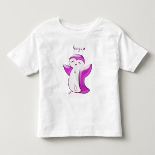 Pengu Happy Penguin (BrightPink) Kinderhemd Kleinkind T-shirt