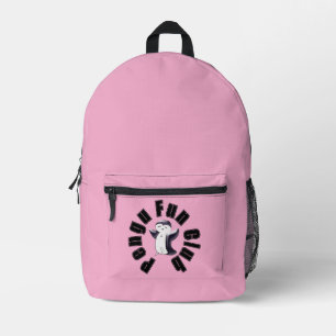 Pengu Happy Pinguin Fun Club (Black-Pink) Kinder Bedruckter Rucksack