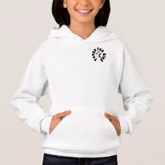 Pengu Happy Pinguin Fun Club (Black-W) Kinder Hood Hoodie