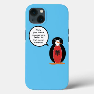 Penguin Albanische Flaggengespräche Case-Mate iPhone Hülle