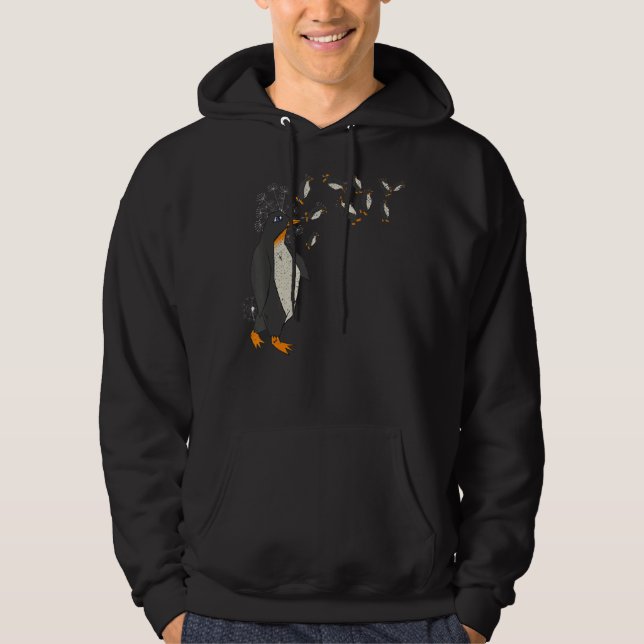 Penguin Antarktis Zoo Bird Dandelion Animal Peng Hoodie (Vorderseite)