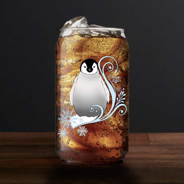 Penguin Art Nouveau Schneeflocken Dosenglas (Von Creator hochgeladen)