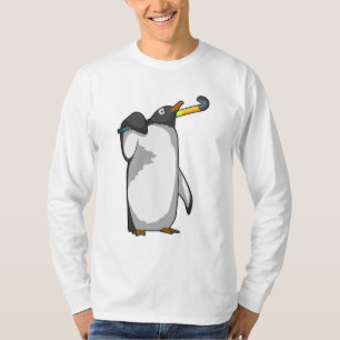 Penguin at Hockey with Hockey stick T-Shirt