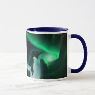 PENGUIN & AURORA Wildlife Fantasy Gift Travel Mug Tasse