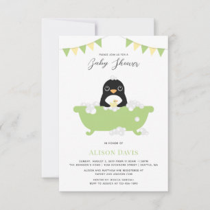 Penguin Baby Dusche Einladung