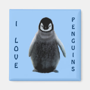 Penguin Baby Penguin Lover Fine Art Magnet