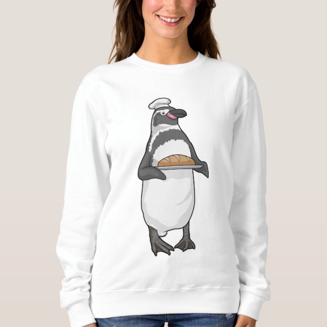 Penguin Baker Brot Sweatshirt (Vorderseite)