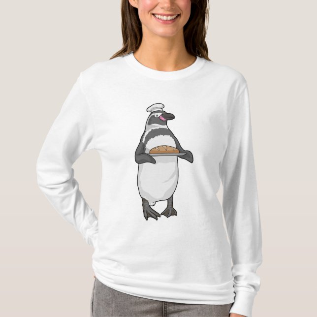 Penguin Baker Brot T-Shirt (Vorderseite)