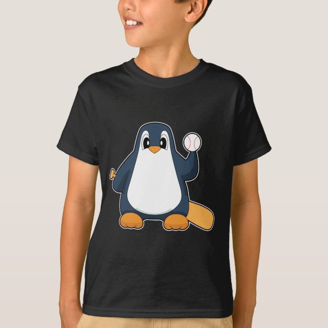 Penguin Baseball Baseball T-Shirt (Vorderseite)