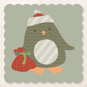 PENGUIN BEARING GIFTS UNTERSETZER