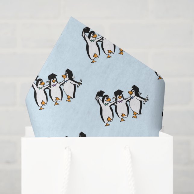 Penguin Best Friends Abschluss Seidenpapier (Geschenk Tasche)