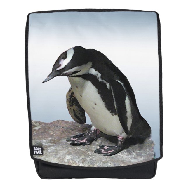 Penguin Bird Animal Boldface Rucksack (Vorderseite)