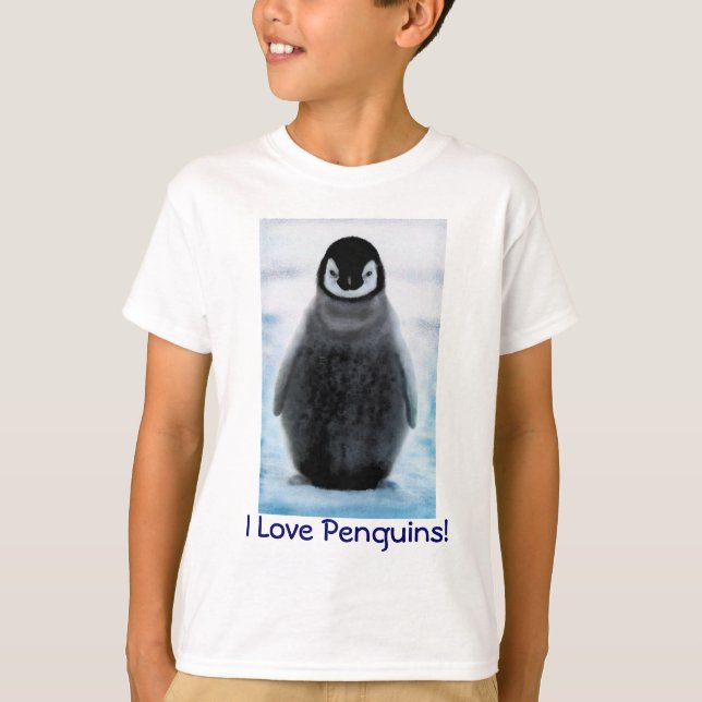 Penguin Birds Wildlife Birdlover Gift T-Shirt (Vorderseite)