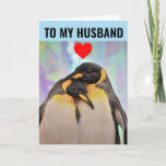 PENGUIN BIRTHDAY CARD FOR HUSBAND KARTE<br><div class="desc">ZU MEINEM HUSBAND. ICH LIEBE CHILLIN' MIT DIR. HAPPY BIRTHDAY GREETING CARD</div>