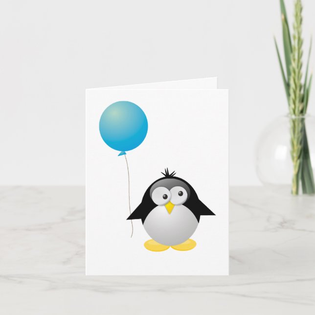 Penguin Birthday Karte (Vorderseite)
