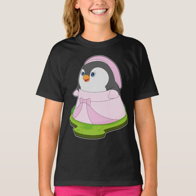 Penguin Bride Dress Wedding T-Shirt (Vorderseite)
