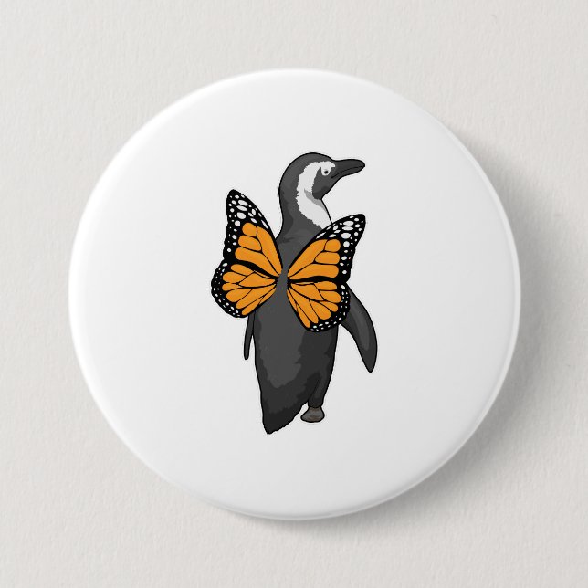 Penguin Butterfly Flügel Button (Vorderseite)