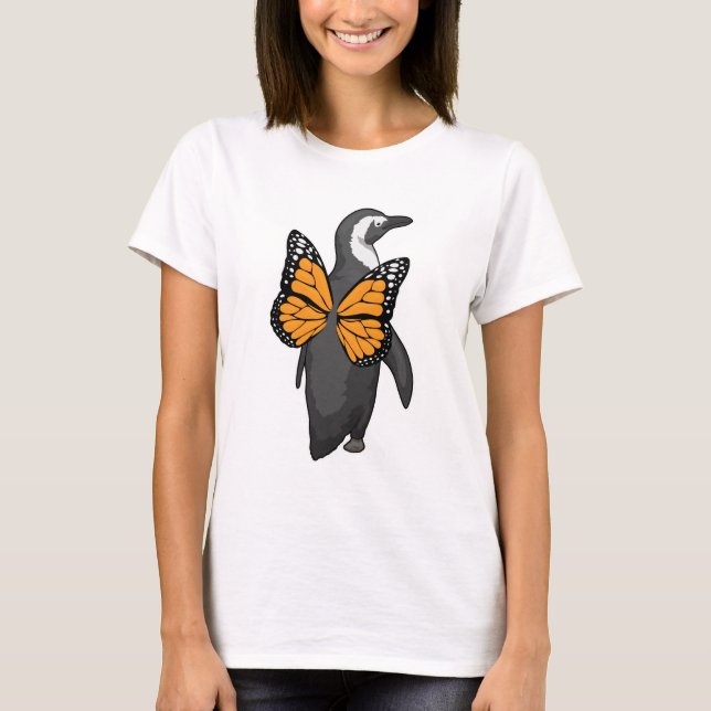 Penguin Butterfly Flügel T-Shirt (Vorderseite)