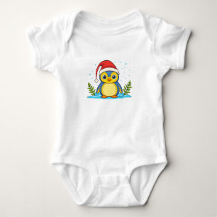 Penguin Cheer Holiday Baby Strampler