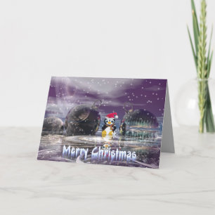 Penguin Christmas Card Feiertagskarte