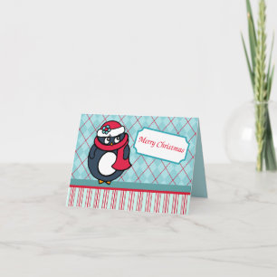 Penguin Christmas Card Feiertagskarte