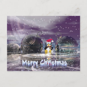 Penguin Christmas Card Feiertagspostkarte