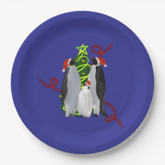 Penguin Christmas Pappteller