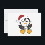 Penguin Christmas Snow Winter Animals Penguins Adu Save The Date<br><div class="desc">Der Pinguin für Weihnachten mit Feenlicht. Hübsche Tiere mit Geschenken und Schnee für den Urlaub. Auch lustig für Weihnachten im Juli. Pinguine sind niedliche Tiere und perfekt zu Weihnachten.</div>