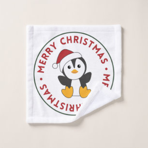 Penguin Christmas Snow Winter Animals Penguins Was Waschlappen