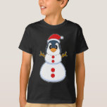 Penguin Christmas Snowman T-Shirt<br><div class="desc">Dieses Design ist das perfekte Geschenk für einen Geburtstag,  Weihnachten und andere Feiern. Es ist für Frauen,  Männer und Kinder geeignet.</div>