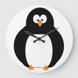 Penguin Clock Große Wanduhr