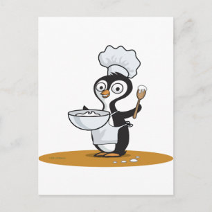 Penguin Cook Postkarte