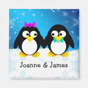 Penguin Couple Magnet