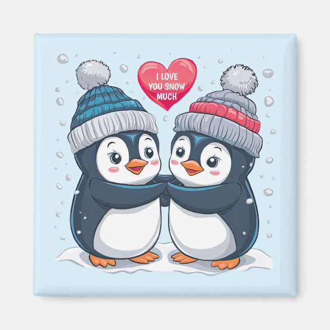 Penguin Couple Magnet (Vorne)