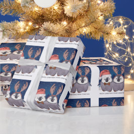Penguin Couple Niedlich Weihnachten Weihnachten un Geschenkpapier