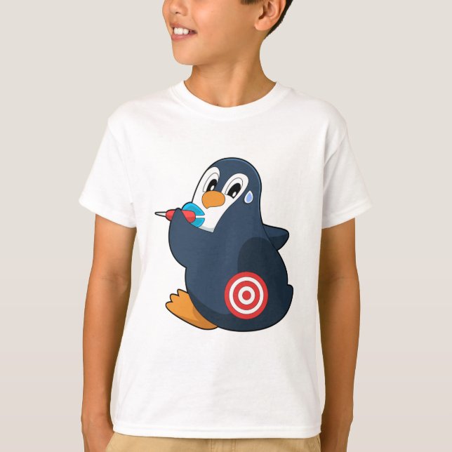 Penguin Darts Dart Dartboard T-Shirt (Vorderseite)