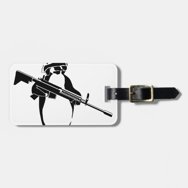 Penguin_DONE_For_Zazzle.png Gepäckanhänger (Vorderseite horizontal)