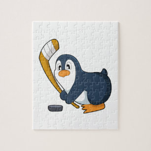 Penguin Eishockey Eishockeystick Puzzle
