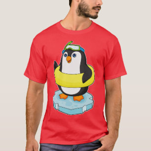 Penguin Eisscholle Schwimmbad Lifebuoy T-Shirt