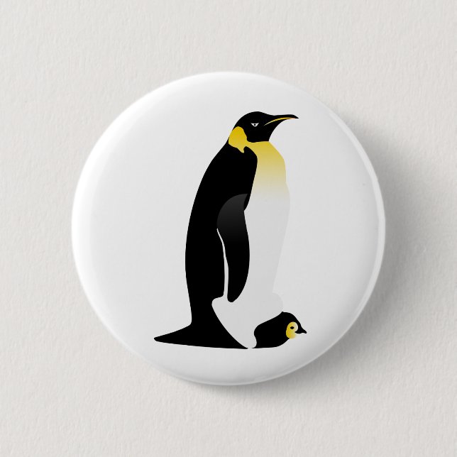 Penguin Eltern mit seinem Baby Button (Vorderseite)
